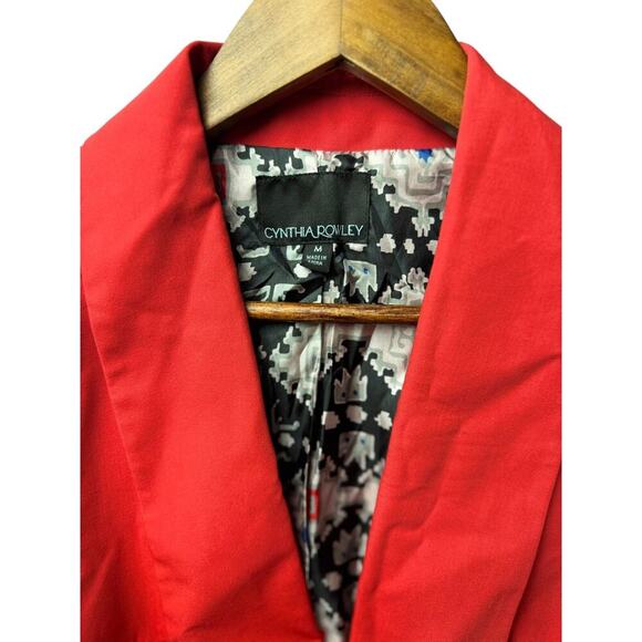 Cynthia Rowley Red blazer Jacket - Picture 2 of 9